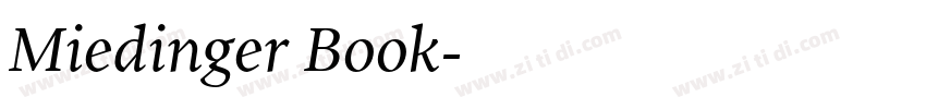 Miedinger Book字体转换 Miedinger Book字体转换